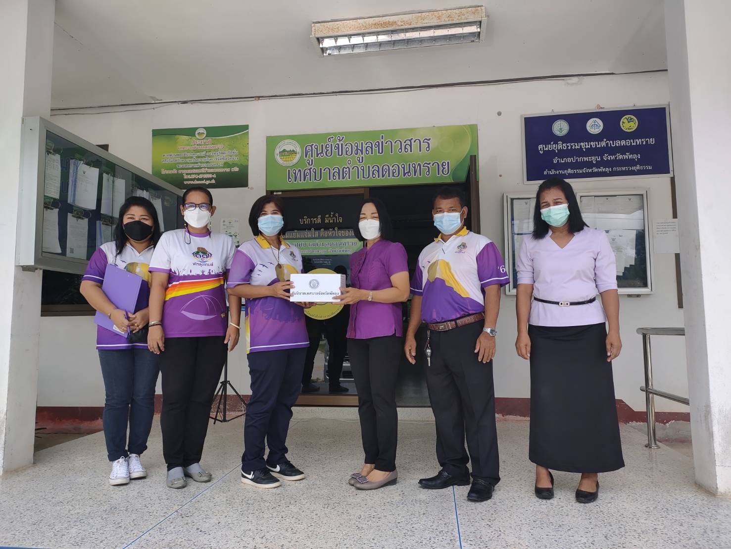 ตัวแทนสันนิบาตมอบชุดตรวจคัดกรองเบื้องต้นโรคติดเชื้อไวรัสโคโรนา 2019 